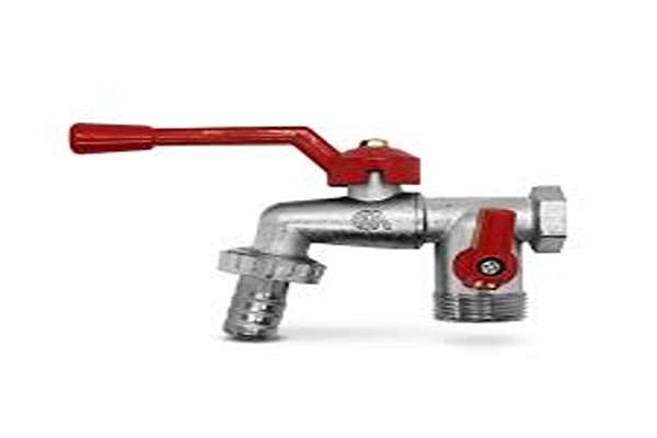 تصویر 4 از شیر شلنگی دو خروجی ستونی اتصال سریع